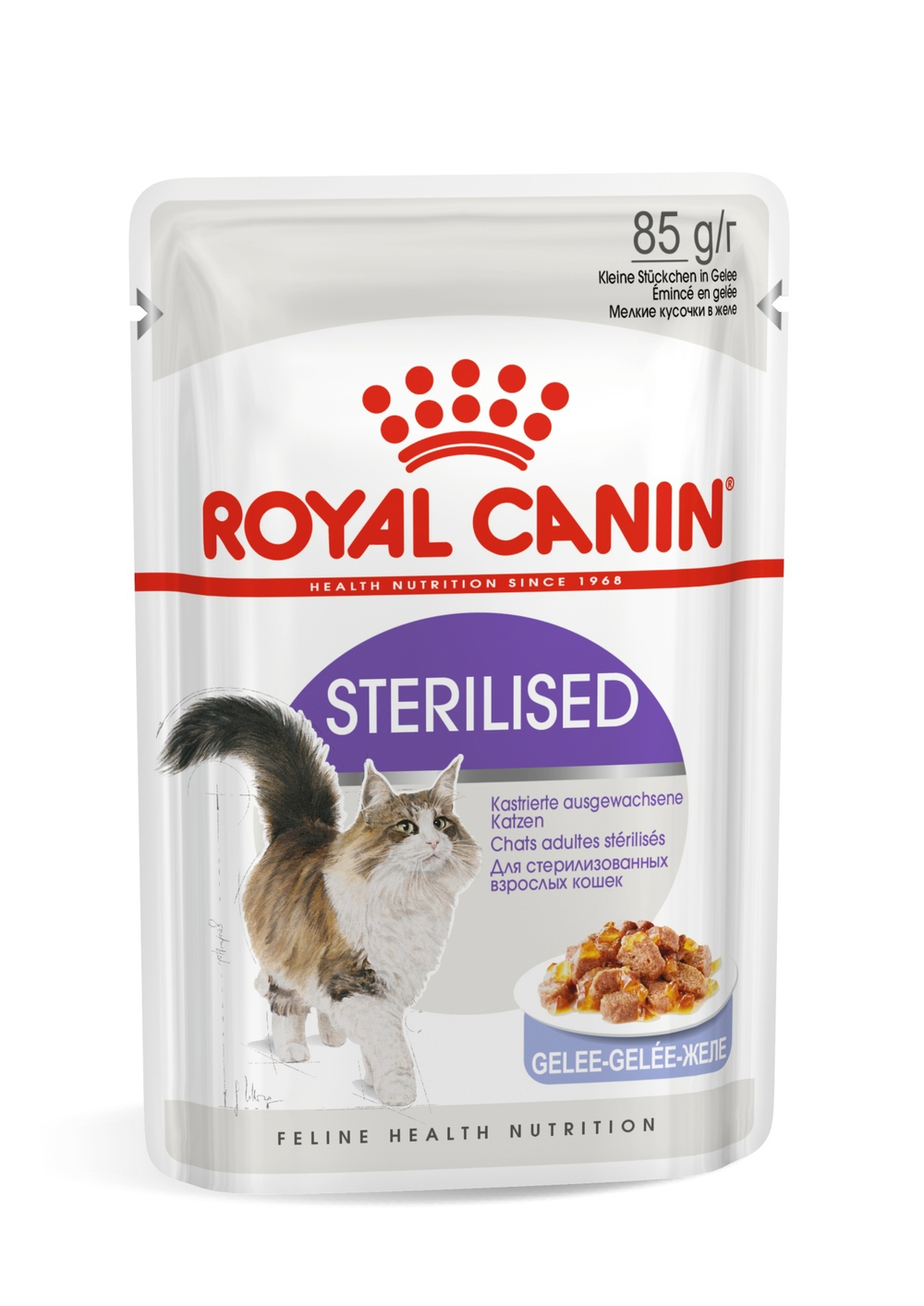 Влажный корм Royal Canin Sterilised для стерилизованных кошек, в желе, 85 г