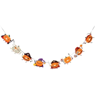 Растяжка бумажная «Helloween - Тыквы Разбойники» 3 м