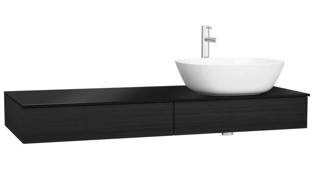 Тумба с раковиной VitrA Origin 120 см R 65682, черный дуб
