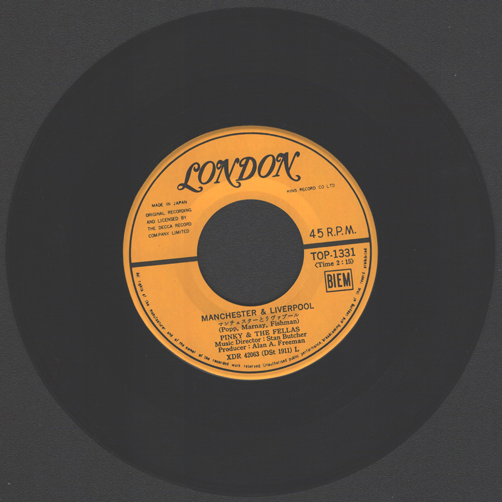 Pinky & The Fellas / Manchester & Liverpool (7" Vinyl Single)