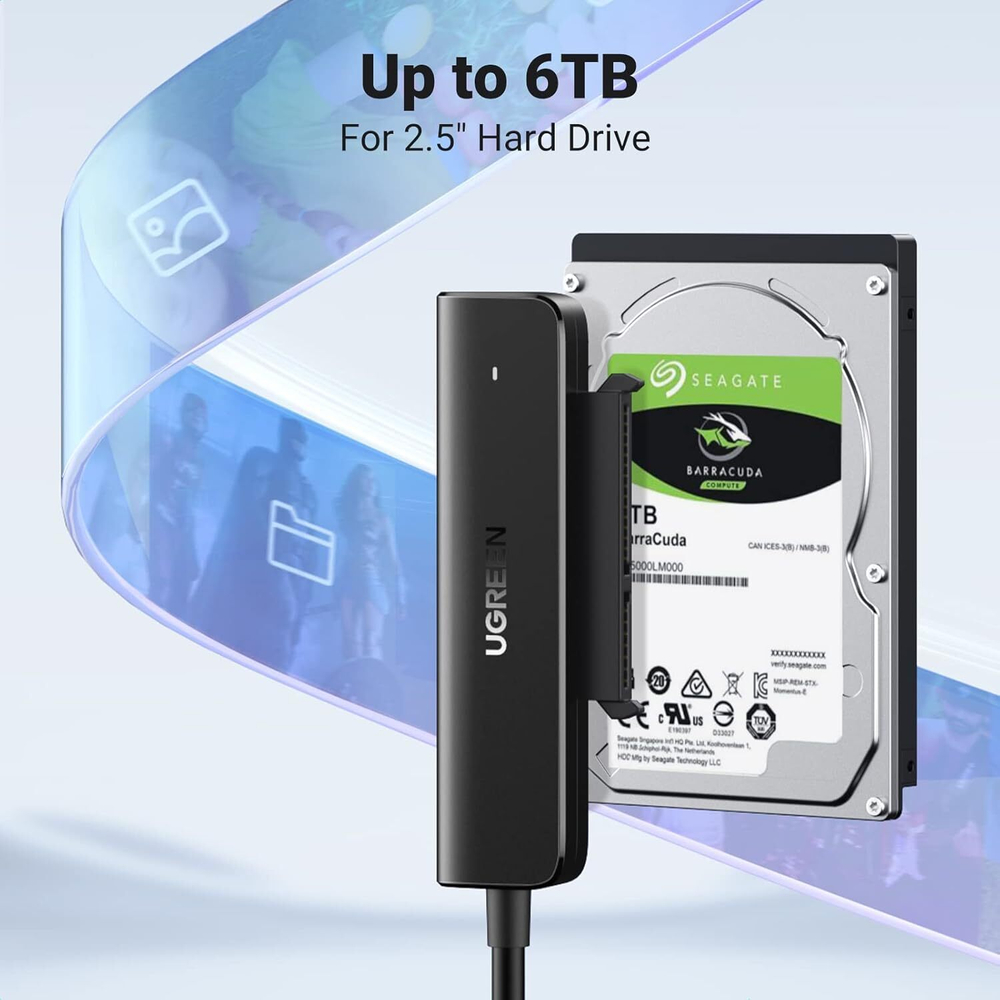 Адаптер с USB-C на 2.5' SATA UGREEN 70610