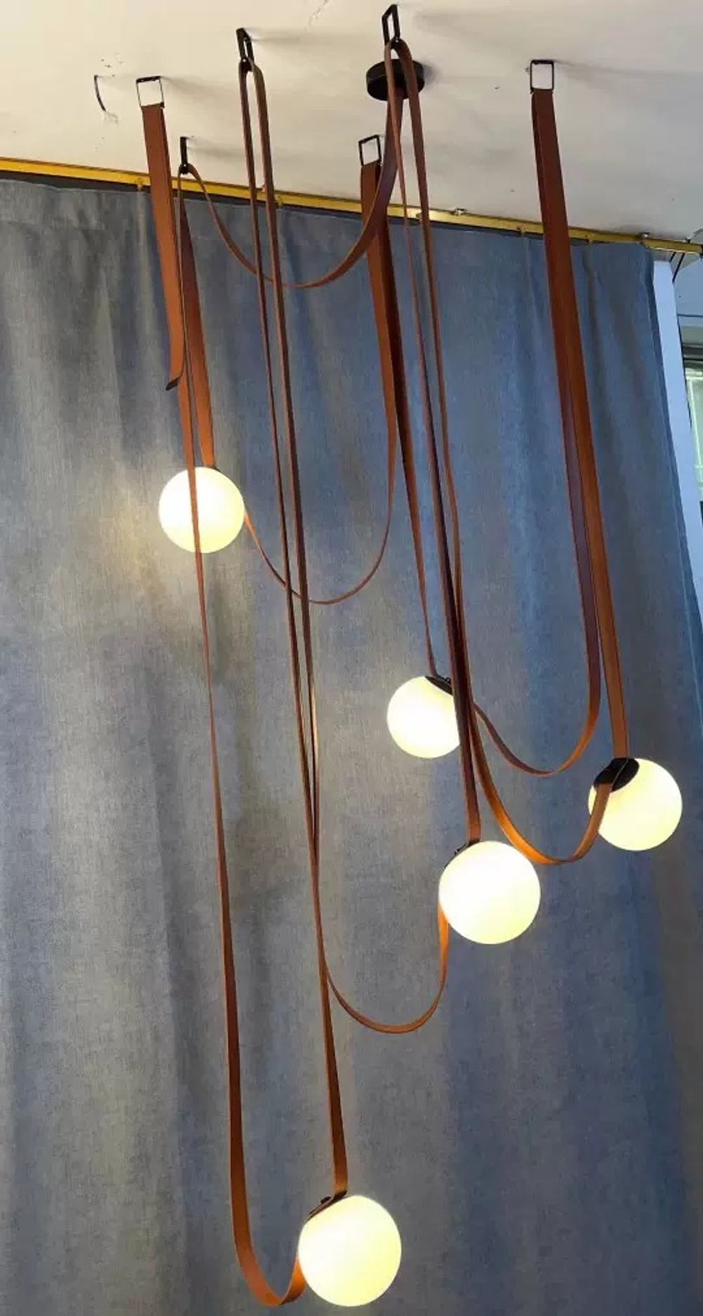 Pendant design lamp Plusminus Semispheres by Vibia (orange)