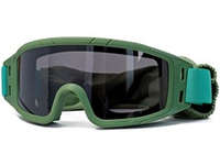 Маска стрелковая ShotTime Puma защитная зелёная, комплект с 3 линзами