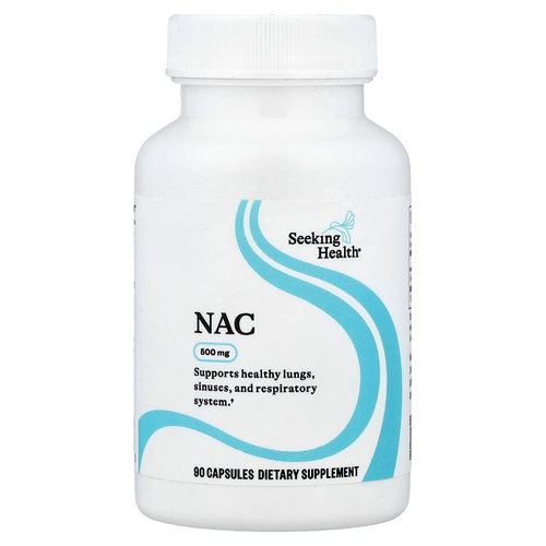 Seeking Health, NAC, 500 мг, 90 капсул