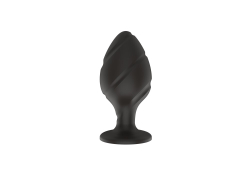 Силиконовая анальная пробка черная S (5.8*2.8cm) 3305-01