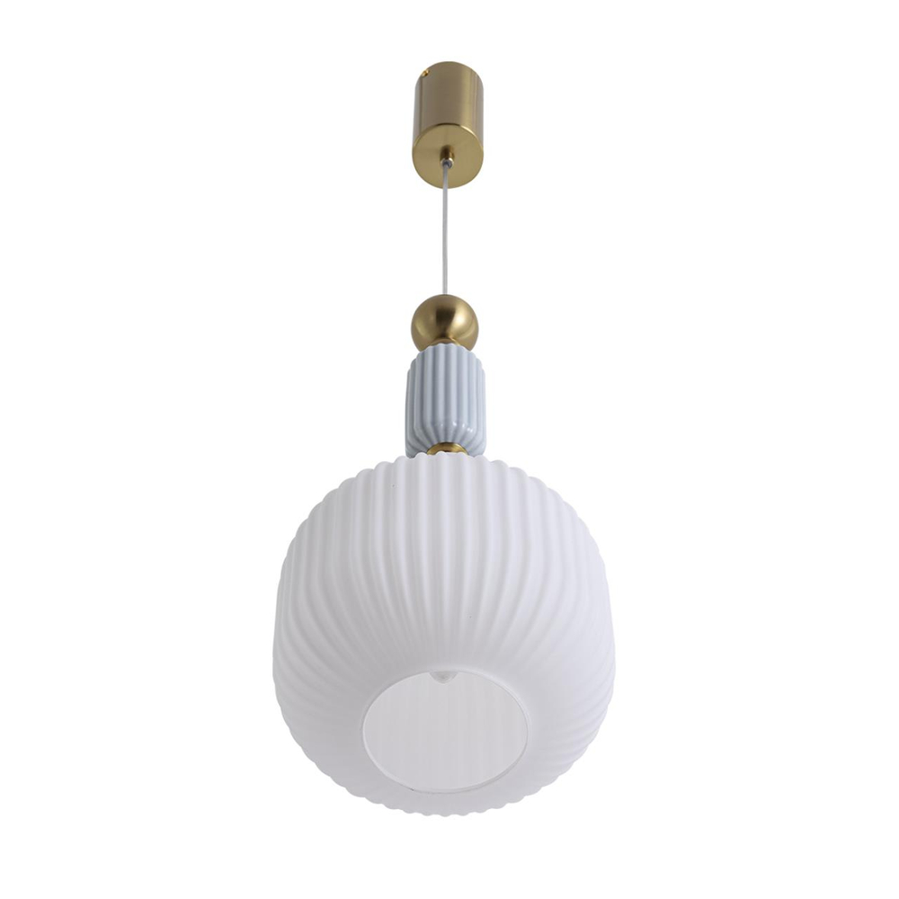 8334/1 MODERNI LN26 033 бронза/белый, металл/керамика/стекло Подвес E27 40W 220V ALEGRA