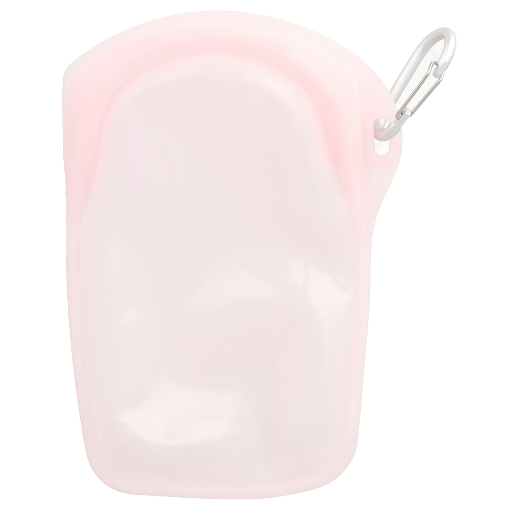 Stasher, Stasher, Go Bag, розовый, 1 пакетик, 532 мл (18 жидк. унц.)