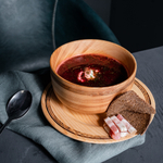 Деревянная Глубокая тарелка Art of Siberia из сибирского кедра бульоница T160