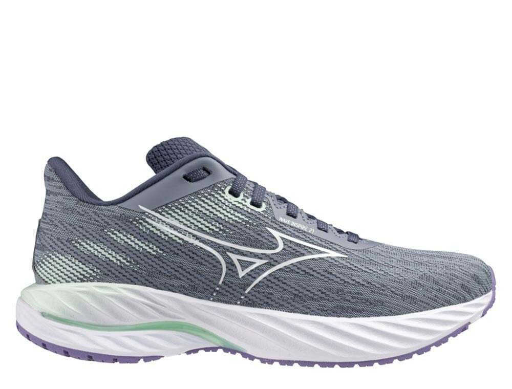 Кроссовки для бега женские Mizuno Wave Inspire 21 Фиолетово-Зеленые