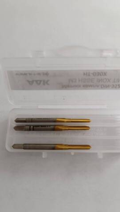 Метчик компл. DIN-352/3 М3 HSSE INOX TiN HT-030X
