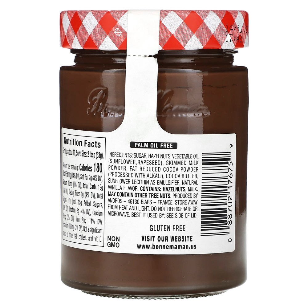Bonne Maman, шоколадная паста с фундуком, 360 г (12,7 унции)