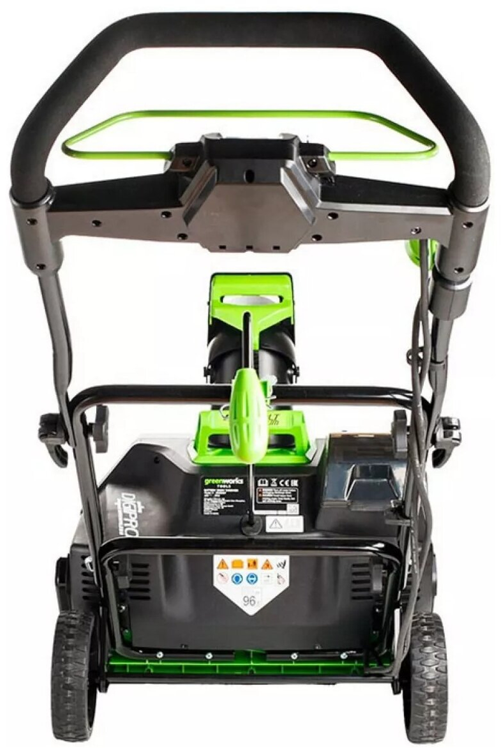 Снегоуборщик аккумуляторный GreenWorks GD40ST 40V 2600007, бесщеточный, без АКБ и ЗУ, ширина 51, высота 25, выброс 6м.