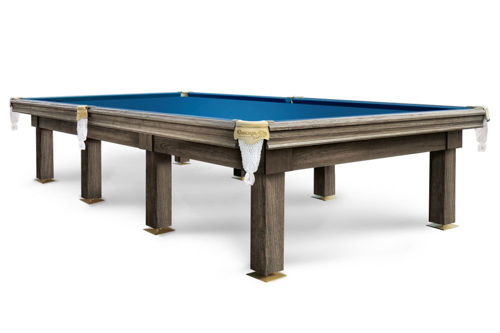 Сибирь СБ 8 ЛДСП (Пул, Grey, ЛДСП_22, Сукно amp;quot;Euro Pro 50amp;quot; ш1.98м Yellow green, Х/б сетка)