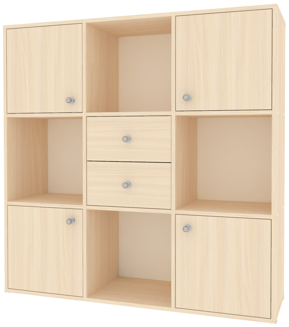 Стеллаж КарИВи Джери  Дуб Молочный  Дуб Молочный