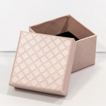Коробка Ювелирная 5.5х5.5х3.5 см "Ромбики" (Розовый)