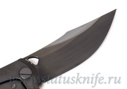 Нож CKF/Коныгин Barm DLC/зеркало, сталь М398, рукоять титанфотография - 6