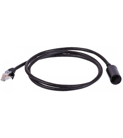 Удлинитель патч-корда UTP кат.5E, розетка RJ45 - вилка RJ-45, 2.0 м, черный