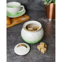 Сахарница 360 мл зеленая d 8 см h8 см фарфор "The   Eco" P.L. Proff Cuisine [1]