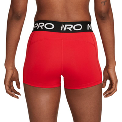 Женские Шорты теннисные Nike Pro 365 Short 3in - university red/black/white