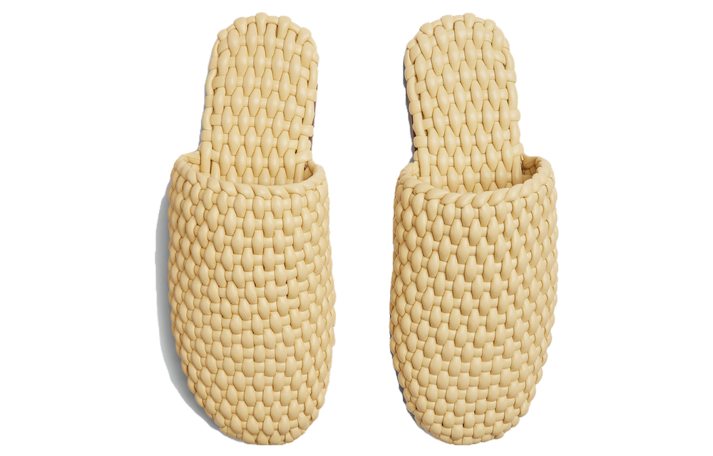 Bottega Veneta Quiet Closed Toe Slippers Men"s Yellow