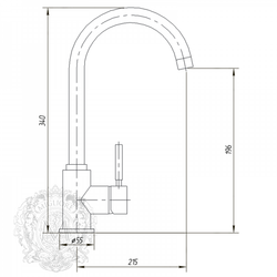 Смеситель для кухни  Migliore Fortis ML.CUC-5282 схема