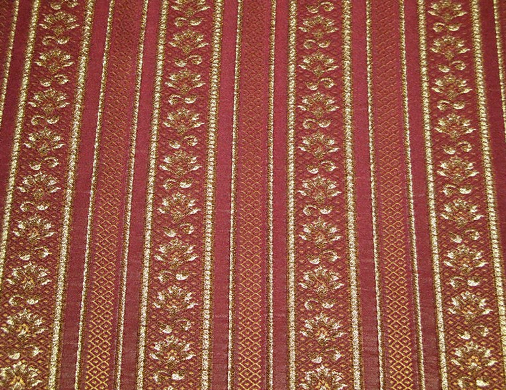 Жаккард Парадиз полоса гранат