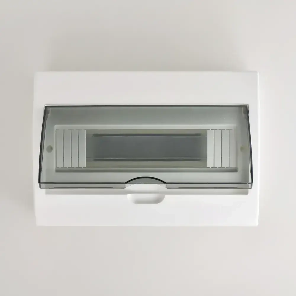 Бокс с прозр крышкой ЩРН-П-12 для наружной уст 12-и модульных устройств