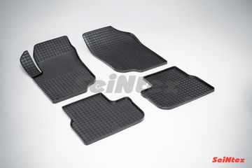 Резиновые коврики в салон Peugeot 207 (2006-2015) "Сетка"