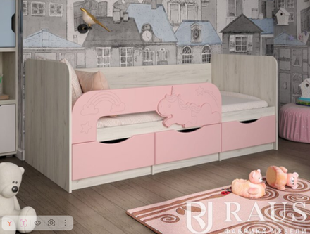 Кроватка Единорожик фабрика Раус