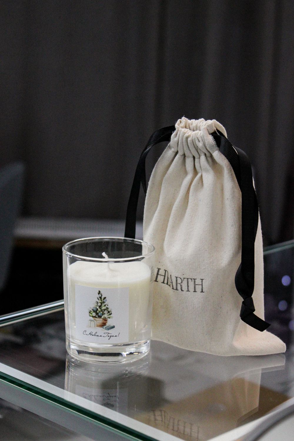 Свеча в стакане "Новогодняя", 3 аромата