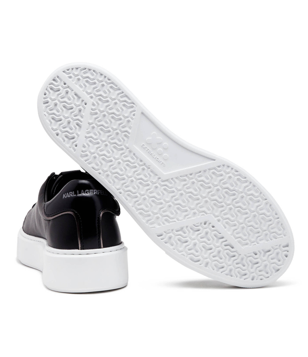 Кожаные кроссовки maxi kup Karl Lagerfeld - черный(KL52219)