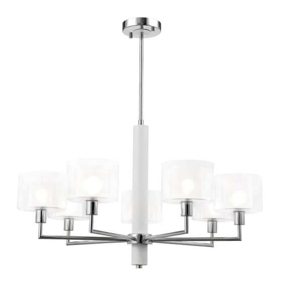Подвесная люстра Crystal Lux Maestro SP-PL7 Chrome