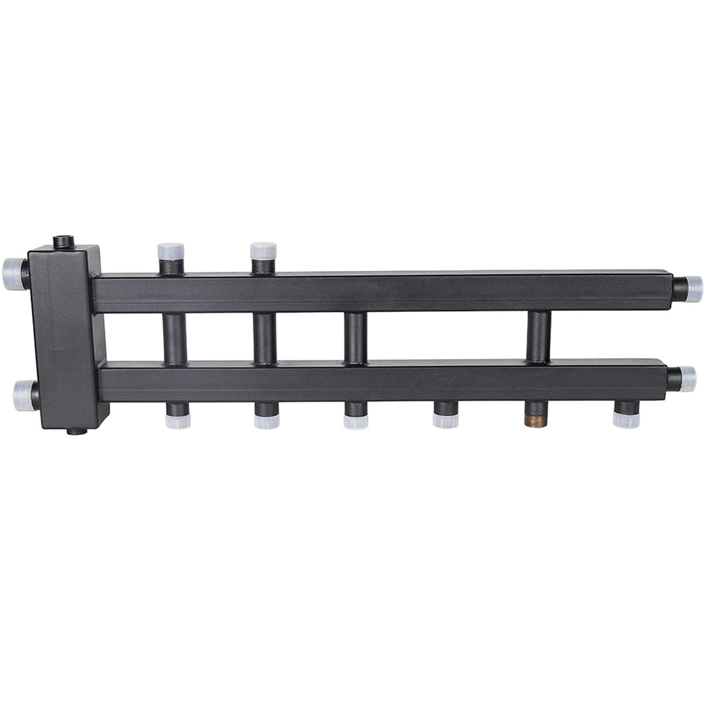 Коллектор с гидравлической стрелкой ROMMER - 1"1/4 НР на 3+1+1 контур 1" НР (до 60 кВт)