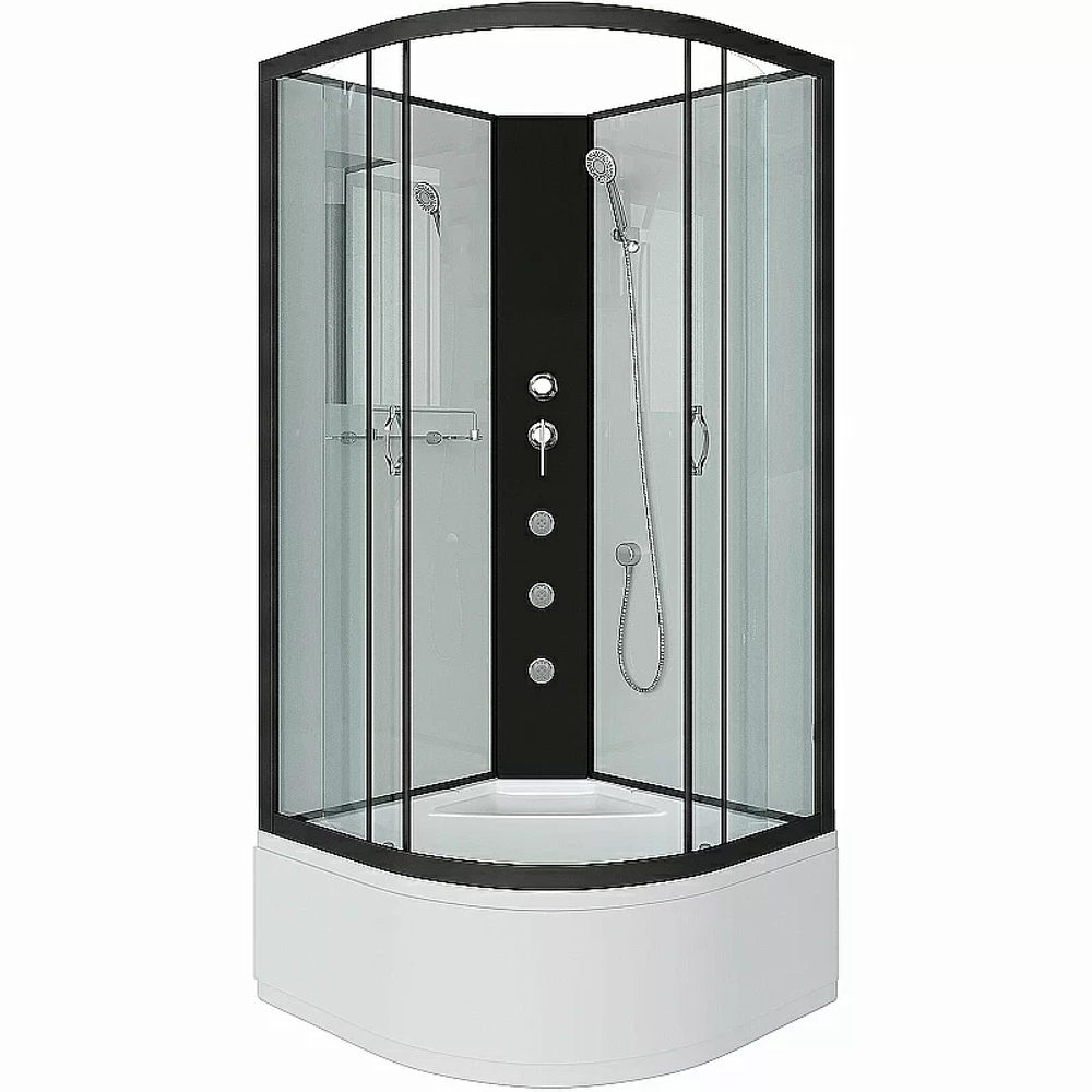 Душевая кабина Niagara Classic 67091414BKG 100x100 с гидромассажем