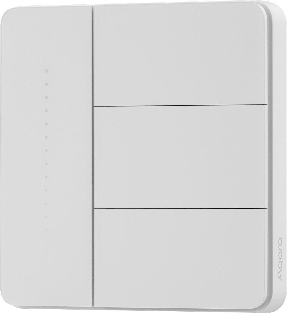Умный настенный выключатель Aqara Z1 Pro (3 клавиши), цвет: белый, модель ZNQBKG44LM_wh