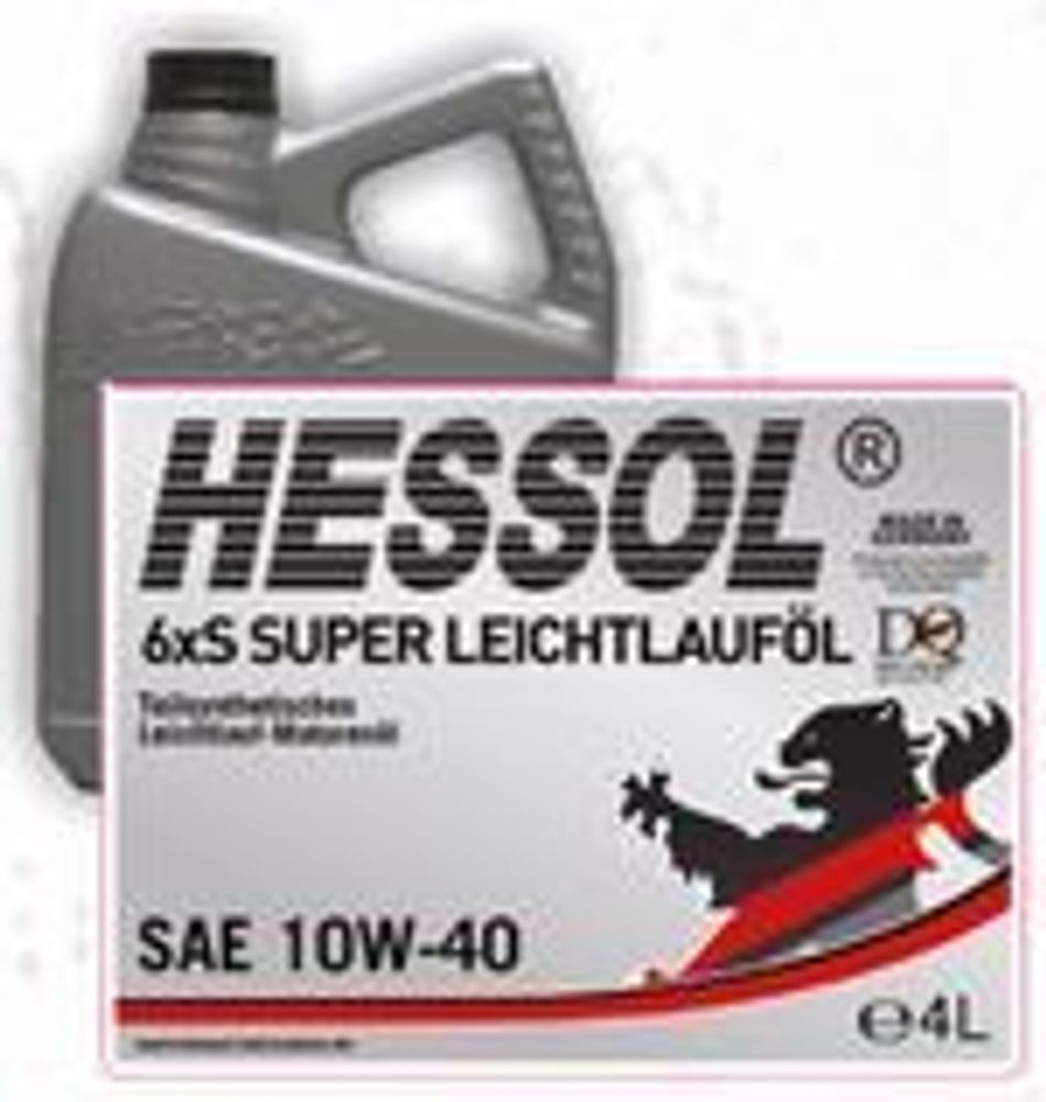 HESSOL 6 x S Super Leichtlaufoel - 10W40 - SL/CF/EC- 5 л Масло моторное полусинтетическое (5 л)