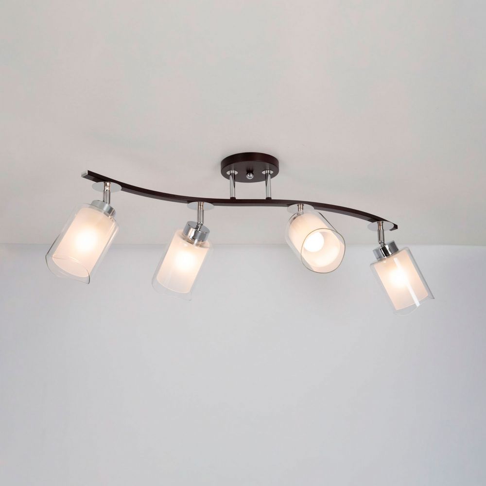 Citilux Фортуна CL156142 Люстра с поворотными плафонами Венге Хром