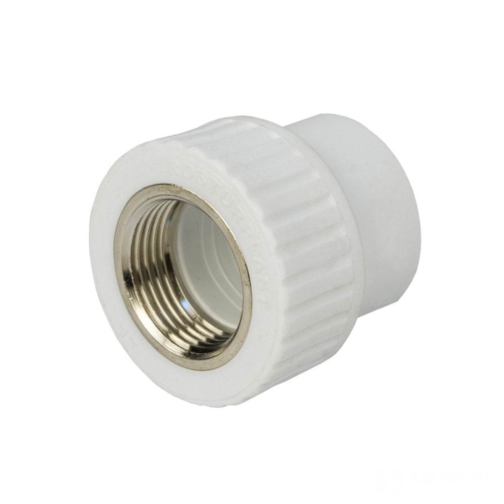 Муфта РР комб. 32*3/4" вн. белый (Damento)