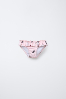 ZARA ПЛАВКИ БИКИНИ С ПРИНТОМ THE JUNGLE BOOK © DISNEY, ПАСТЕЛЬНО-РОЗОВЫЙ