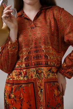 Платье "Гротеск", по мотивам фламандской шпалеры 17 века. Серия «Гротеск»