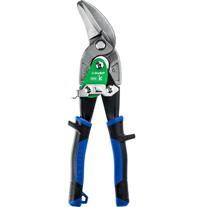 ЗУБР 250 мм, правые усиленные с выносом ножницы по металлу, Профессионал (23130-OR)