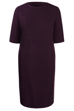 Трикотажное платье 1207Л, слива #161С051207Л