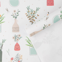 Бумага упаковочная крафтовая «Гербарий», 70 × 100 см