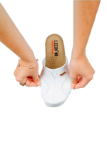 Сабо женские Леон 913 кожаные с эластичными вставками, белый, 39