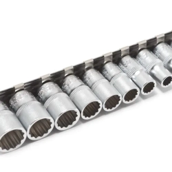 Набор головок 11пр. 1/4'' (12гр.)(4-13мм) на планке Forsage F-2111-9