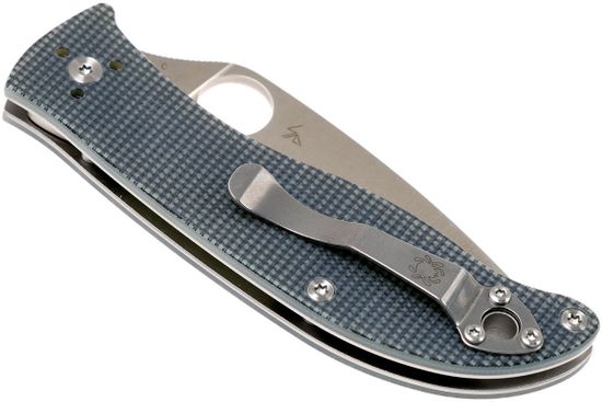 Складной нож Spydercо Polestar 220GPGY c клинком из стали CTS-BD1, рукоять G10