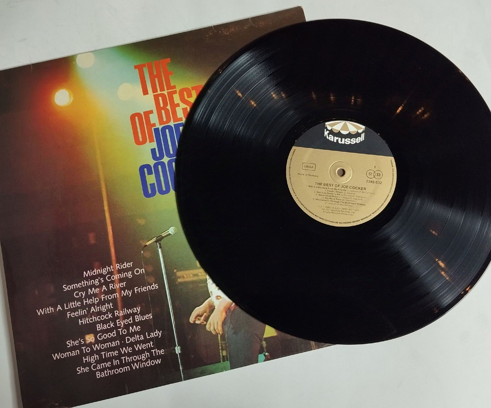 Винтажная виниловая пластинка LP The Best Of Joe Cocker (Germany 1974)