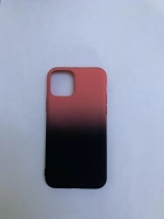 Чехол-накладка FaisON Gradient Series для iPhone 11 Pro силиконовый (черный/красный)