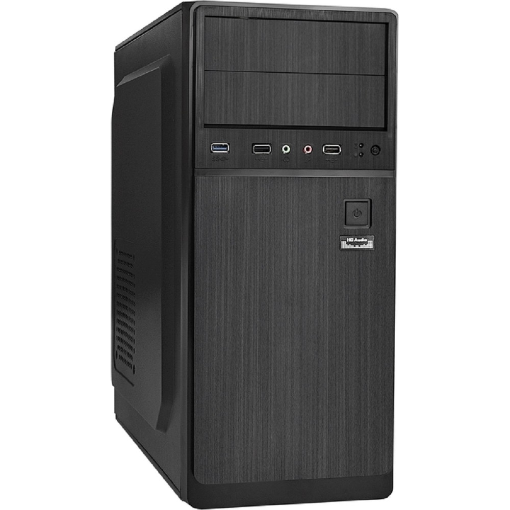 Корпус для компьютера Exegate EX283735RUS Корпус Miditower XP-402U Black, ATX, &lt;без БП&gt;, 2*USB+1*USB3.0, Audio