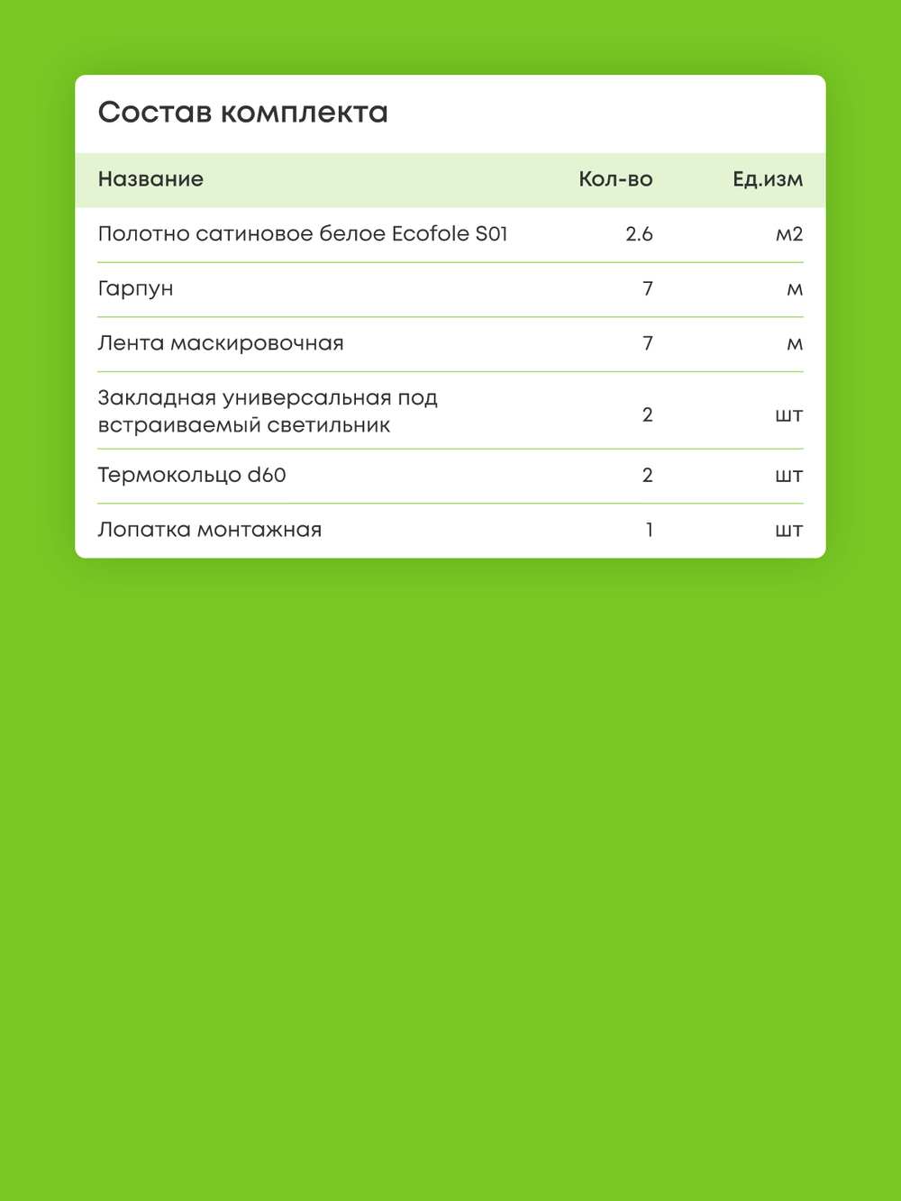 Сатиновый натяжной потолок 2.6 м2
